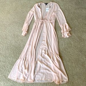 Sheer Taupe/Pink kimono